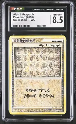 CGC 8.5 Alph Lithograph 2010 Unleashed TWO Pokemon Card - Image 1