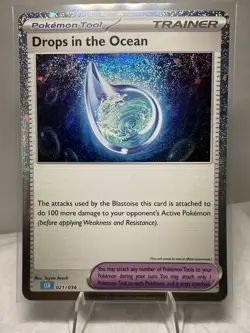 Drops in the Ocean 021/034 Trading Card Game Classic Holo - Image 1