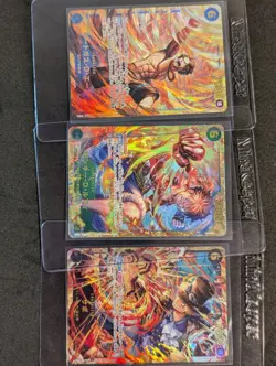 Bundle! OP13 118 119 120 Luffy Ace Sabo SEC Japanese One Piece Card Game - Image 2