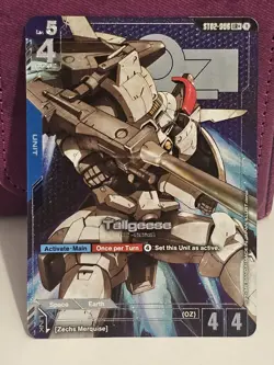 Gundam Card Game Tallgeese ST02-006 LR+ English Alt Art - Image 1