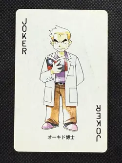 Pokemon Professor Oak Joker YellowPikachu Deck Playing Card Poker Nintendo VG - Image 1