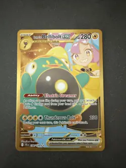 Iono’s Bellibolt ex 188/159 Journey Together Gold Hyper Rare Card Pokemon TCG - Image 1