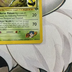 Pokemon TCG Koga's Beedrill Gym Challenge Holo Card 9/132 - Image 4