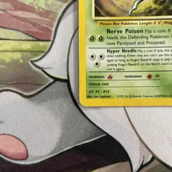 Pokemon TCG Koga's Beedrill Gym Challenge Holo Card 9/132 - Image 5