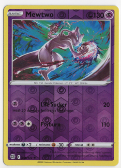 Mewtwo 056/172 Holo Brilliant Stars Pokemon Card - Image 1
