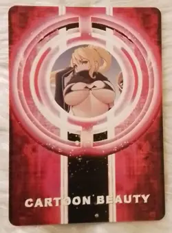 Samus Aran METROID Anime ACG Waifu Gold Cartoon Beauty Holo Card - Image 2