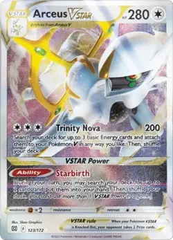 Arceus VSTAR (Metal Card, #123/172) - Miscellaneous Cards & Products NM Pokemon - Image 1