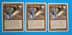 Magic the Gathering MTG Fourth (4TH) Editon LIBRARY OF LENG X 3 LP/EX U 1995! - Image 1