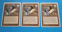 Magic the Gathering MTG Fourth (4TH) Editon LIBRARY OF LENG X 3 LP/EX U 1995! - Image 3