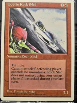 Goblin Rock Sled MTG Core Set 4th Edition Regular - Image 1