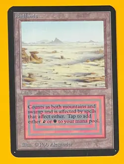 MTG BADLANDS (Ink) Alpha (OldManMTG 011-176) - Image 1
