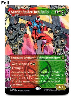 Scarlet Spider, Ben Reilly (Borderless) - FOIL - [Marvel's Spider-Man] MTG 🔥🌳 - Image 1