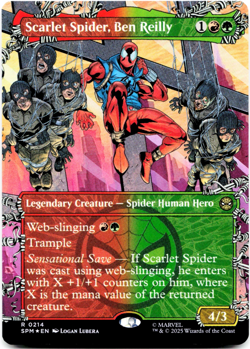 Scarlet Spider, Ben Reilly (Borderless) - FOIL - [Marvel's Spider-Man] MTG 🔥🌳 - Image 3