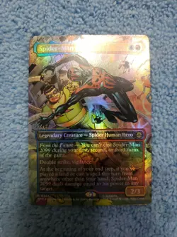 Spider-Man 2099 (0205) (Borderless) Foil R Marvel's Spider-Man 205 MTG - Image 1