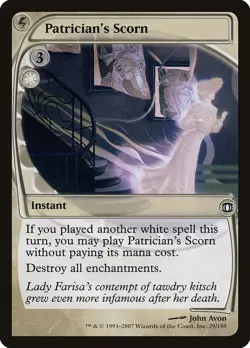 Patrician's Scorn 1x FOIL FUT MTG Future Sight Common NM+ white - Image 1