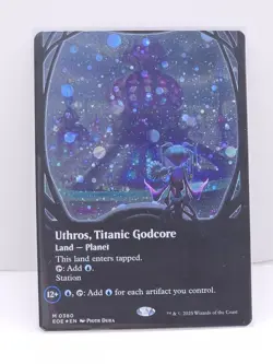 MTG - Uthros, Titanic Godcore Borderless Galaxy Foil 0380 NM Trading Card - Image 3