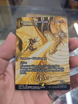 Mtg Showcase Gurg Volcano Red Dragon/Ainshant Copper Dragon English Version - Image 1