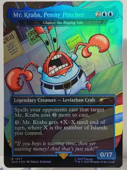 *FOIL* Mr. Krabs Penny Pincher 1927 Secret Lair SpongeBob SquarePants Magic MTG - Image 1