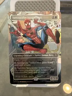 MTG Magic The Gathering Spectacular Spider-Man Borderless Foil Rare R 0014 - Image 2