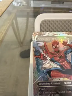 MTG Magic The Gathering Spectacular Spider-Man Borderless Foil Rare R 0014 - Image 3