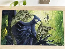 MTG Duskmourn - Overlord of the Hauntwoods Table Playmat TCG CCG Card Game Mat - Image 1