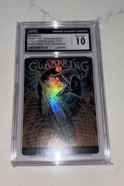 MTG Tales of Middle-Earth LOTR Glamdring Showcase Poster Foil CGC 10 - Image 2