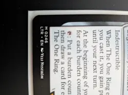 2023 Magic MTG Lord of Rings Tales Middle-Earth One Ring #0246 - Image 5