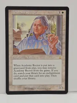 MTG Magic The Gathering Academy Rector 1/144 MP Trading Card - Image 1