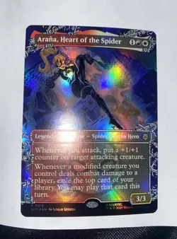 Arana, Heart of the Spider Borderless Foil Marvel's Spider-Man MTG Magic - Image 1