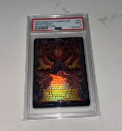 MTG Tales Of Middle Earth Mount Doom PSA 10 LOTR Showcase Foil Poster - Image 2