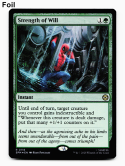 Strength of Will (FOIL) - [Marvel's Spider-Man] MTG Magic NM/M 🌳 - Image 1