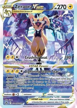 Zeraora VSTAR (#GG43/GG70) - Ho SWSH - Crown Zenith: Galarian Gallery NM Pokemon - Image 1