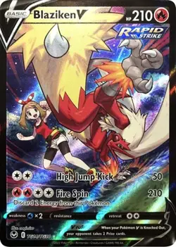 Blaziken V (#TG14/TG30) - Holof SWSH - Silver Tempest Trainer Gallery NM Pokemon - Image 1