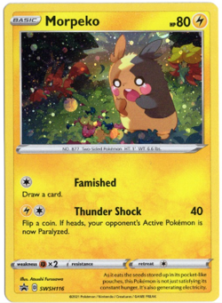 Morpeko SWSH116 Promo Holo Pokemon Card - Image 1
