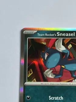 Team Rockets Sneasel 128 / 182 Pokemon Destined Rivals 2025 Near Mint Holo Rare - Image 5