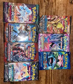 Pokemon XY/Sun & Moon Sealed Booster Packs (7) - Image 2