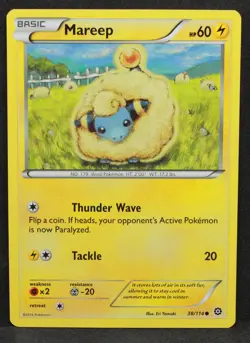Mareep 38/114 XY - Steam Siege Normal Common Pokemon - NM - Image 1