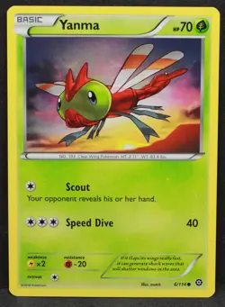 Yanma 6/114 XY - Steam Siege Normal Common Pokemon - NM - Image 1