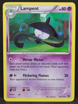 Lampent 49/114 XY - Steam Siege Normal Uncommon Pokemon - LP - Image 1