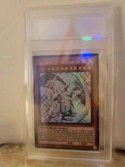 G2U YuGiOh TCG the Winged Dragon of Ra LED7EN000 Ghost Rare 1st Edition - Image 3