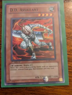 YUGIOH D.D. Assailant SDDE-EN017 1st Edition Common NM NONHOLO - Image 1