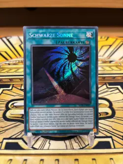 Yugioh Schwarze Sonne Secret Rare BLTR-DE027 - Image 1