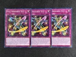 3x YuGiOh! - Full-Armored Xyz AGOV-EN071 Common 1st Edition Near Mint - Image 1