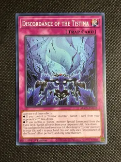 3x YuGiOh! - Discordance of the Tistina AGOV-EN092 Common 1st Edition Near Mint - Image 2