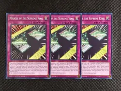 3x YuGiOh! - Miracle of the Supreme King AGOV-EN068 Common 1st Edition Near Mint - Image 1