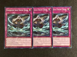 3x YuGiOh! - Vanquish Soul Snow Devil AGOV-EN078 Common 1st Edition Near Mint - Image 1