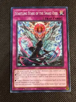 3x YuGiOh! - Startling Stare of the Snake-Eyes AGOV-EN075 Common 1st Edition NM - Image 2