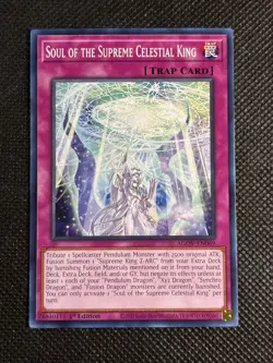3x YuGiOh! - Soul of the Supreme Celestial King AGOV-EN069 Common 1st Edition NM - Image 2