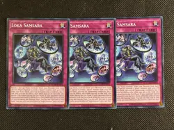 3x YuGiOh! - Loka Samsara AGOV-EN073 Common 1st Edition Near Mint - Image 1