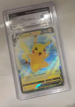 CGC 9.5 MINT+ Pikachu V Black Star Promo Pokemon Card - Image 2